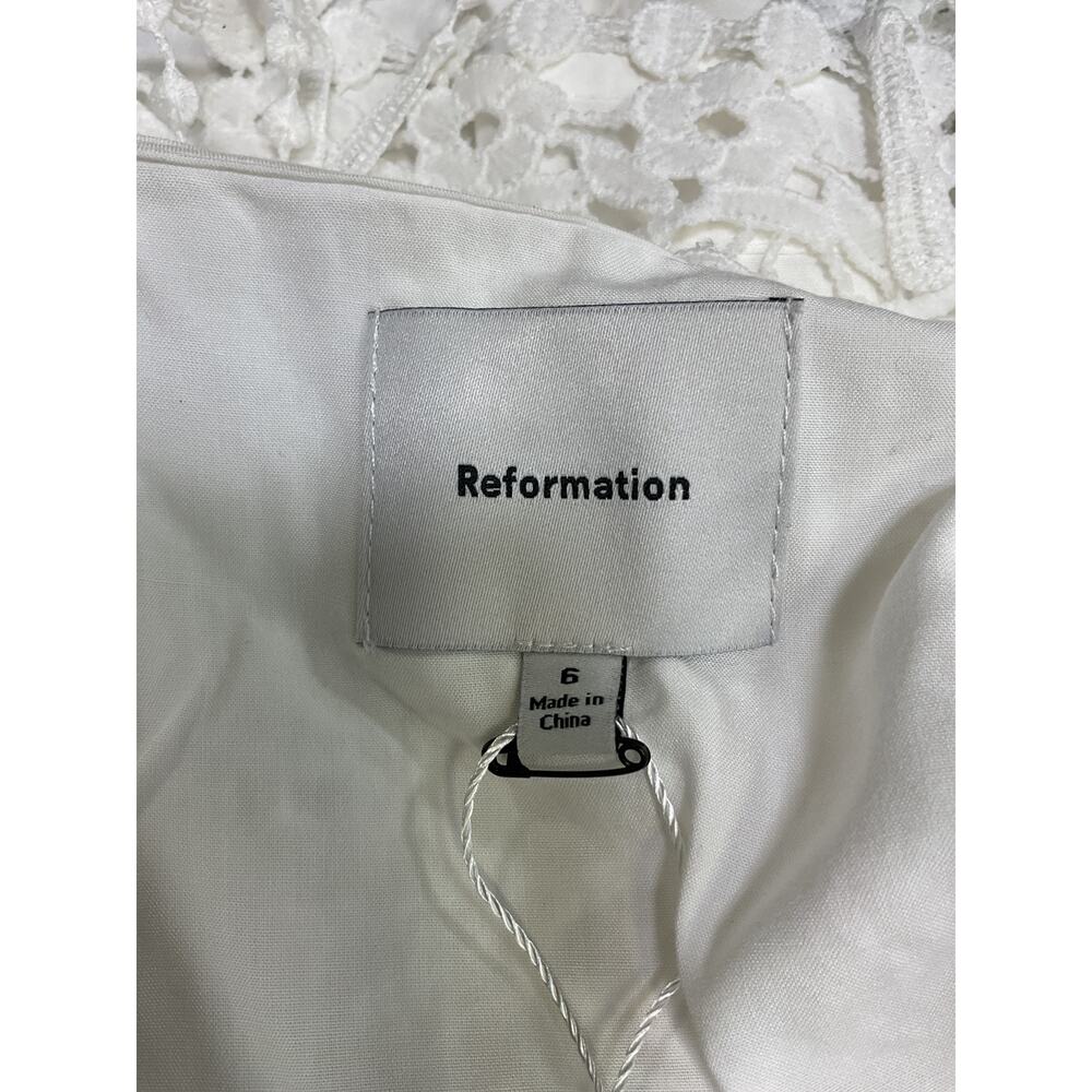 Reformation Lace White Savannah Skirt Size 6 - Picture 4 of 5